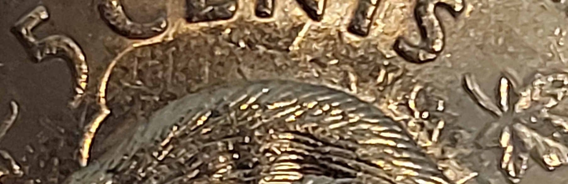 1996-Attached-6-Nickel-With-Die-Clash